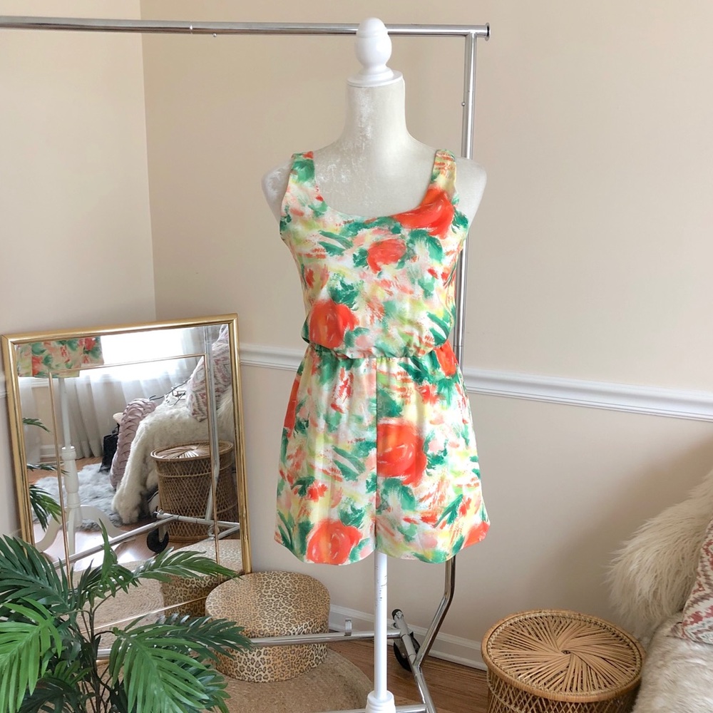 Alice + Olivia Naliegh Oranges Romper 2 - Picture 1 of 8